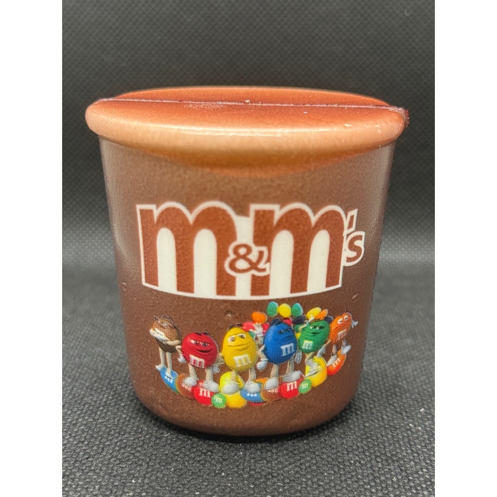 M&M's Chocolate Cup Squishy Toy Brown Character Logo Slow Rise Stress Reliever